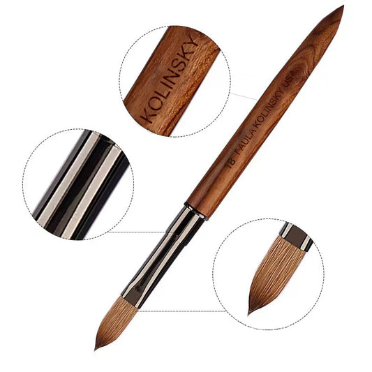 Kolinsky Nail Brushes for Acrylic Application