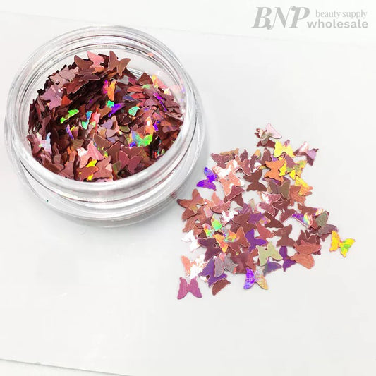 Butterfly shape glitter decor