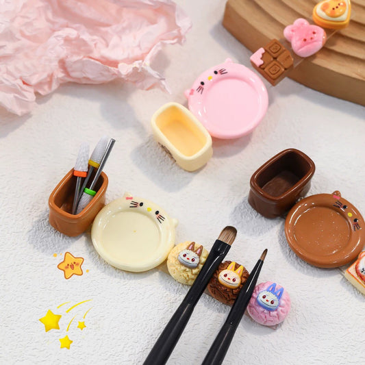 Cartoon multi-function nail brush holder