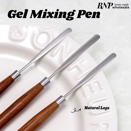 Gel Mixing Pen 140mm Stainless Steel head with Walnut Handle