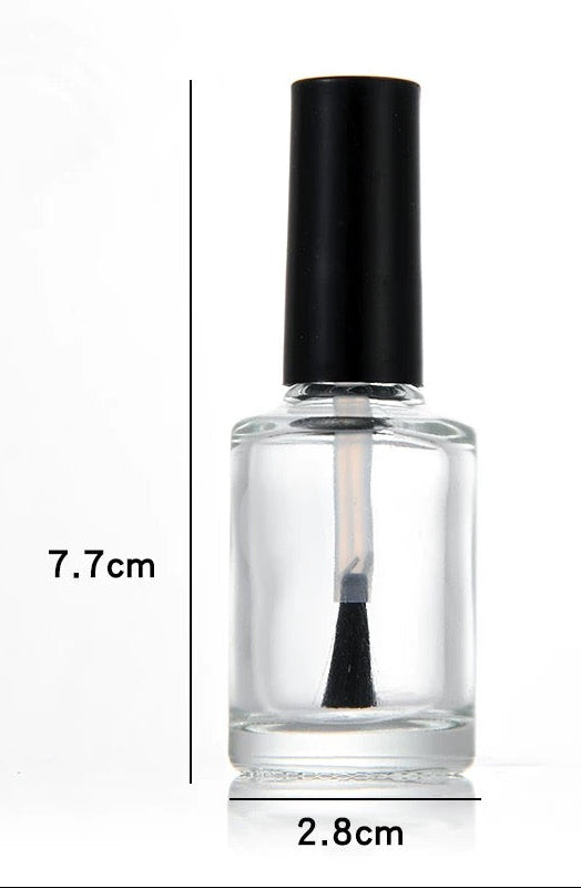 Empty Glass Polish Bottle