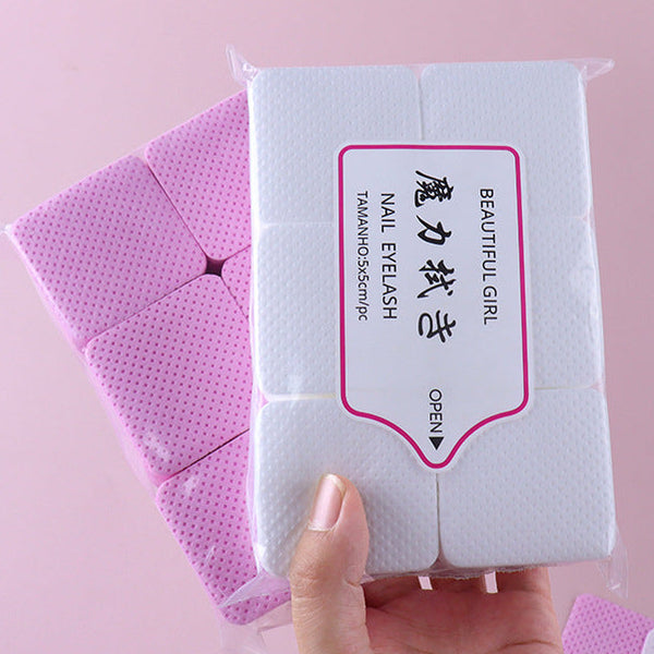 Lint Free Soft Nail Wipes Lash Wipes Pink/White 100/300pcs