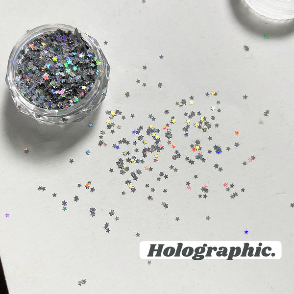 Nail Glitter Mini Stars (7 colors)