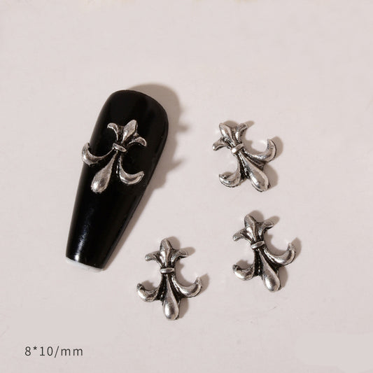 Vintage Chrome Nail decors