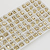 Rectangular Octagonal K9 Crystal nail art rhinestone flat back