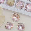 Nail Pink Rhinestone Crystal Decoration Heart/rectangle
