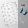 3D Winter Snowflake Silicone Nail Mould