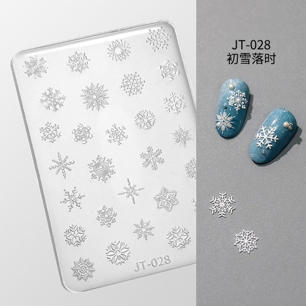 3D Winter Snowflake Silicone Nail Mould