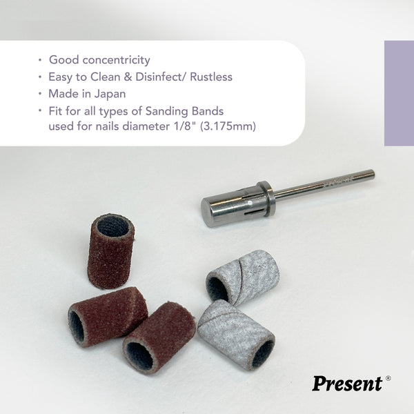 Easy-off Mandrel Bit for Sanding Band (Varies Color) | Present