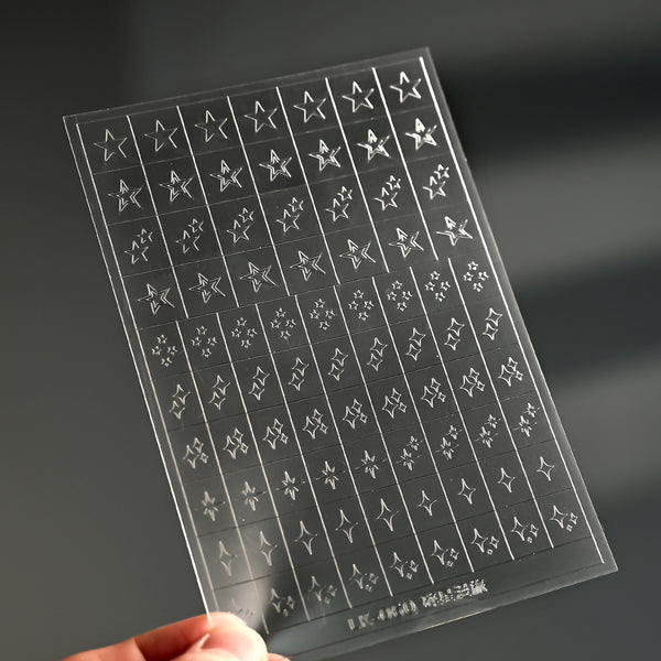 Ombre Padding Gel Sticker for French/Stars/Hearts