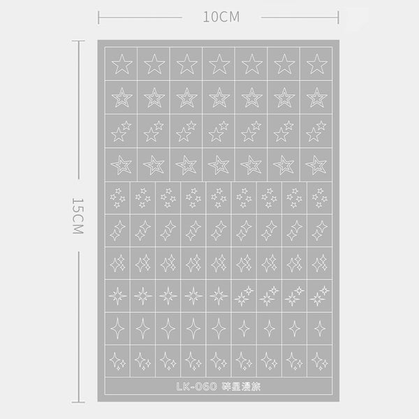 Ombre Padding Gel Sticker for French/Stars/Hearts
