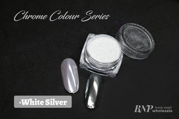 White Silver Chrome Magic Mirror Powder | BNP
