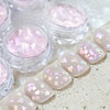 Nail Art Glitter Sequins, Aurora Pink Mermaid, Flower Petal Cherry Blossom Star Shapes