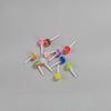 Colorful Acrylic Lollipop Nail Charms 10pcs
