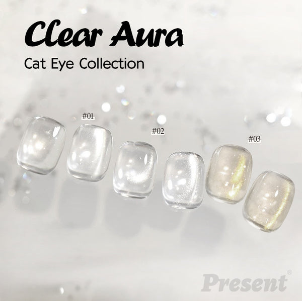 Clear Aura Cat Eye Collection | Present Gel Polish