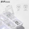 Nail Decor Storage Box 12 slots (4 Colours)