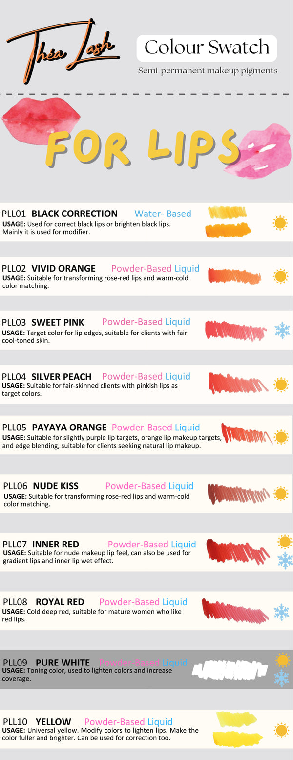 Thea Lash pigment collection for Lips(5ml)