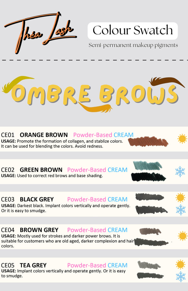 Thea Lash pigment collection for brows(5ml)