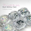 Glitter Set 3 colours Nail Decor