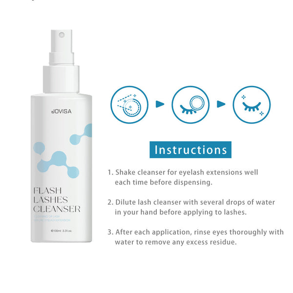Flash Lashes Cleanser 100ml | JOVISA