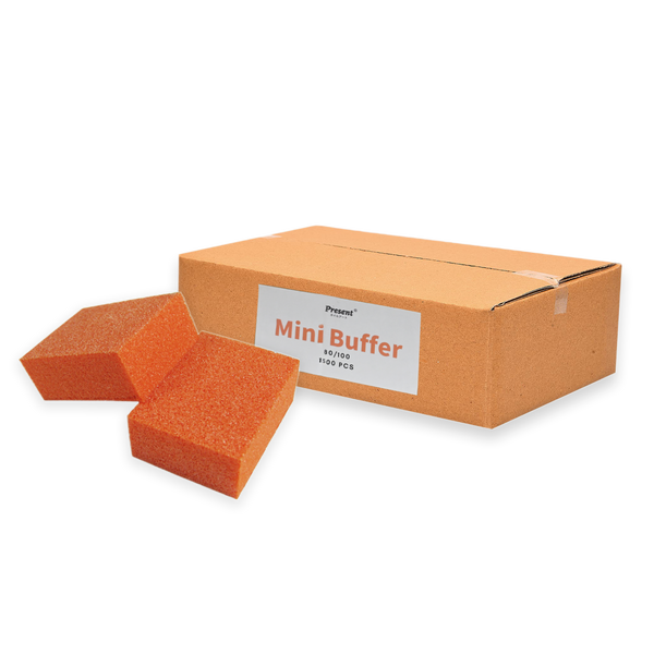 Present Disposable Mini Buffer White Blocks Manicure Pedicure Buffer 1500pcs