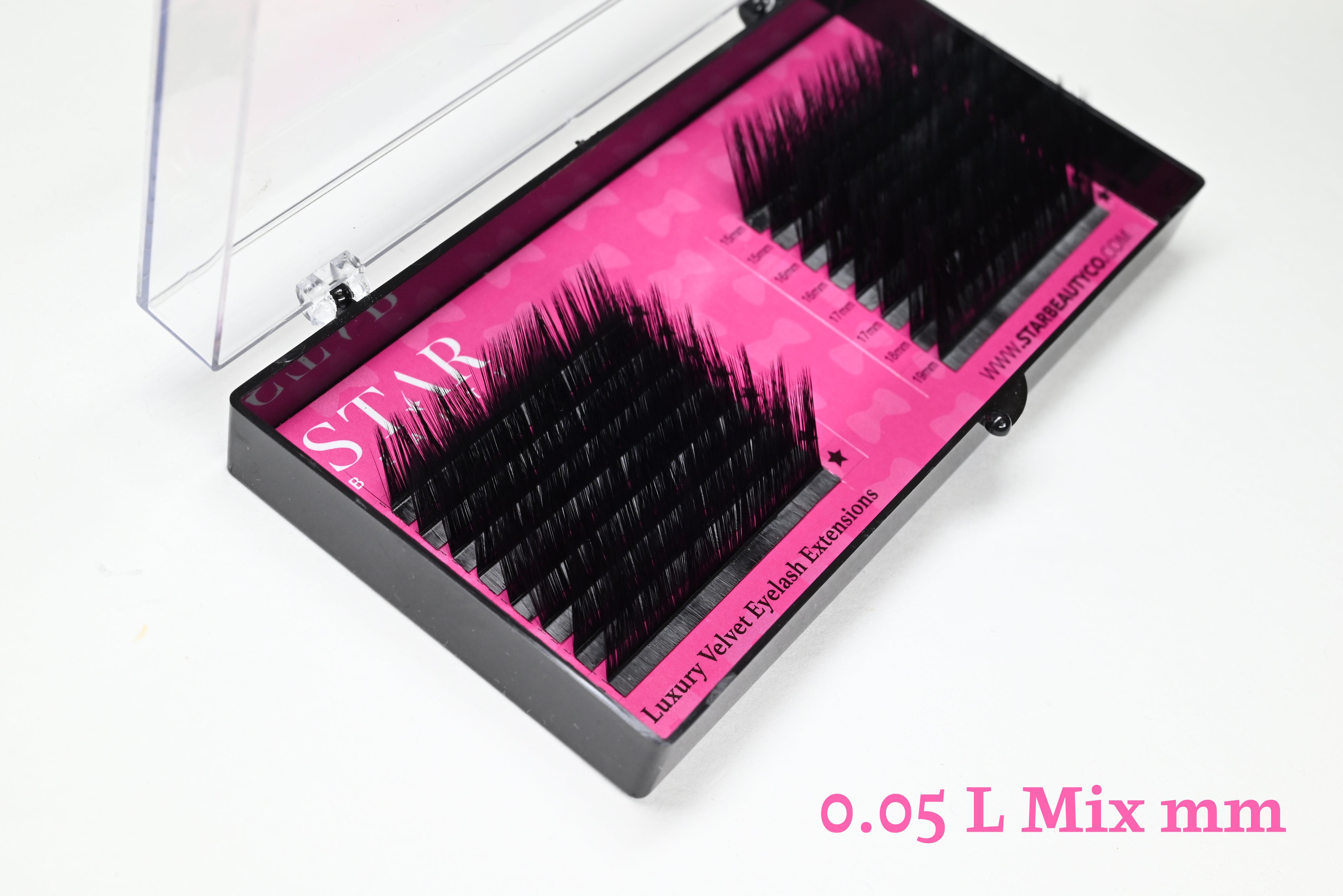 [Star] Premium Luxury Velvet Eyelash Extensions (16 Lines) "L" Curl