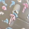 3D Soft Pearlescent Ribbon Bow Nail Decoration 50pcs