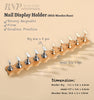 Nail Holder Stand for Press on Nails Display Wood Wave Square Nails Holder