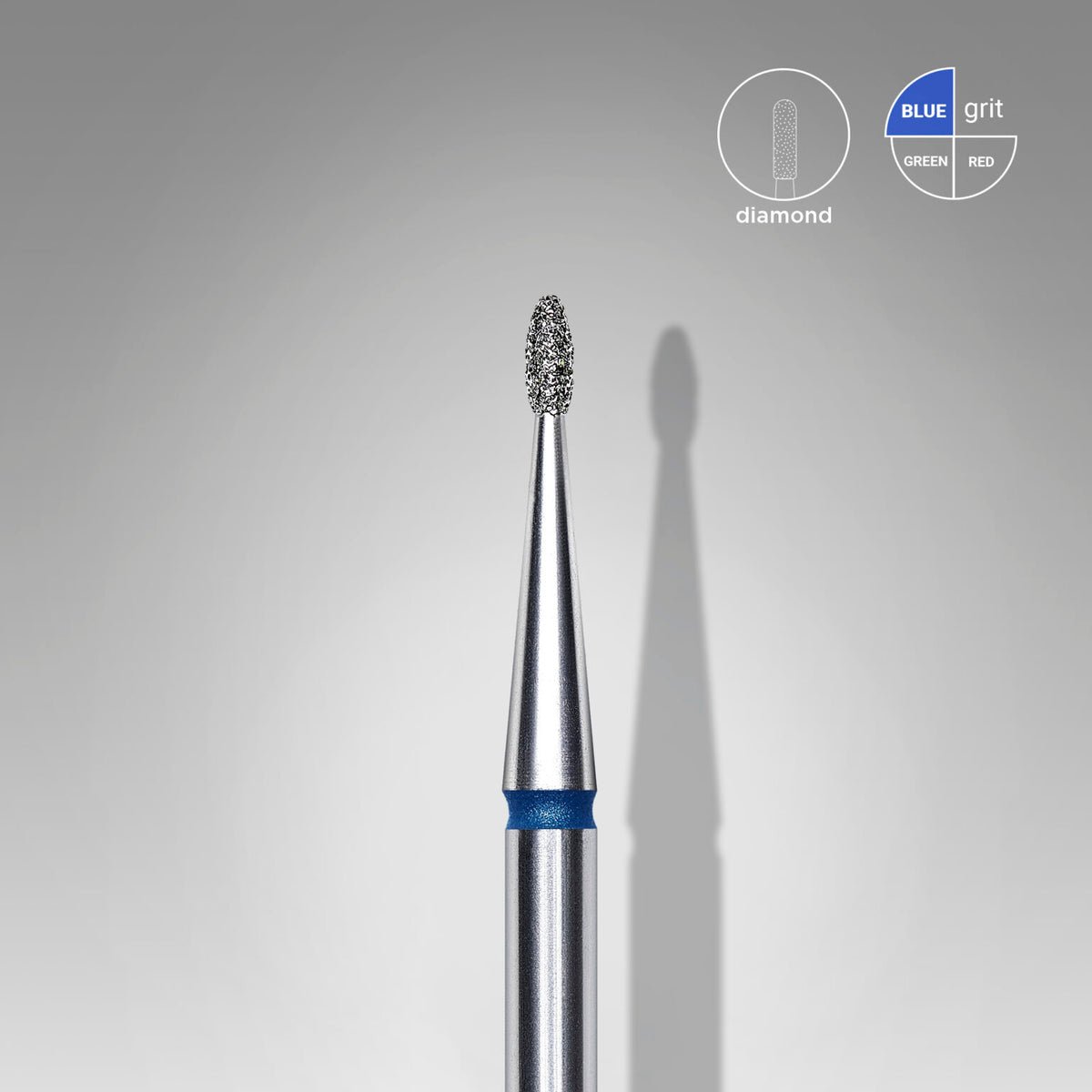 [Staleks] Diamond Nail Drill Bit Rounded Bud EXPERT head diameter 1.2 mm