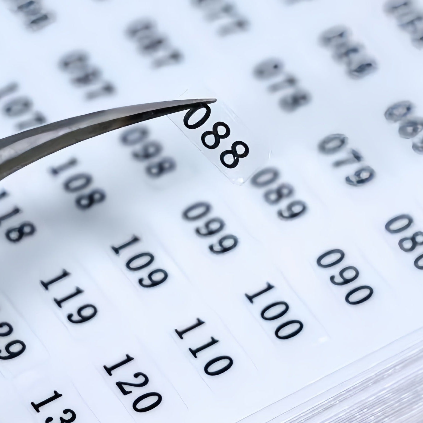 Number Sticker 0.5 x 1 cm #1-#400