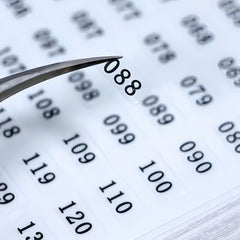 Number Sticker 0.5 x 1 cm #1-#400