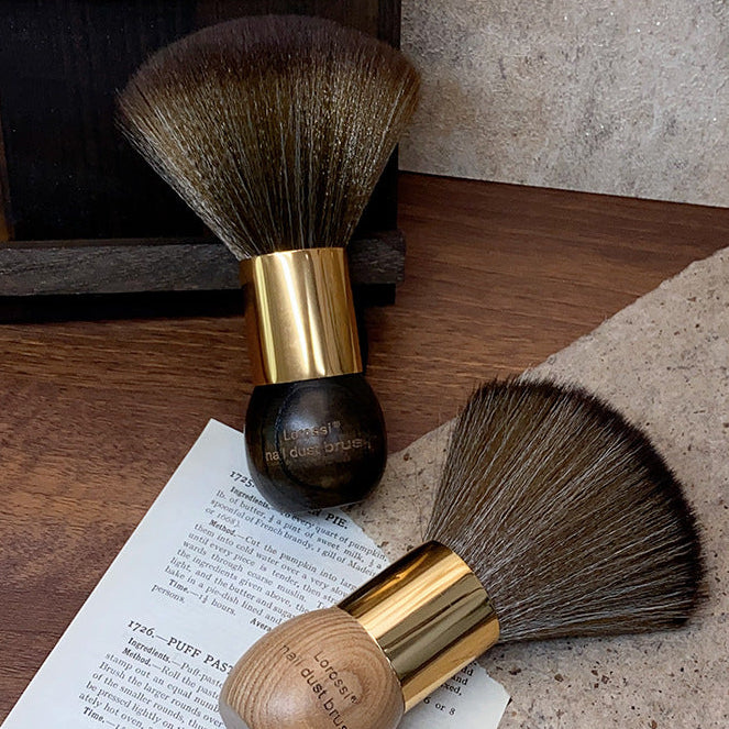 Solid Wood Tabletop Nail Duster Cleaning Brush