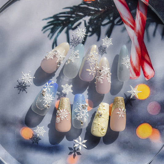 3D Silicone Nail Decor Molding Snowflakes Mould Stamping Design