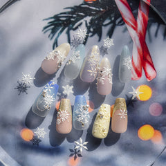 3D Silicone Nail Decor Molding Snowflakes Mould Stamping Design