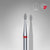 [Staleks] Diamond nail drill bit rounded bud blue EXPERT head diameter 1.6 mm / working part 3.4 mm