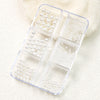 Pearl Nail Charm 3 Sizes Flat/Curved Base White Nail Decor
