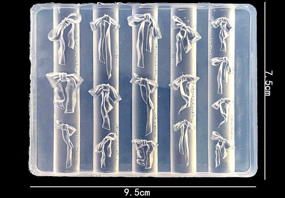 3D Bow Tie Silicone Nail Moulds Nail Art Decoration