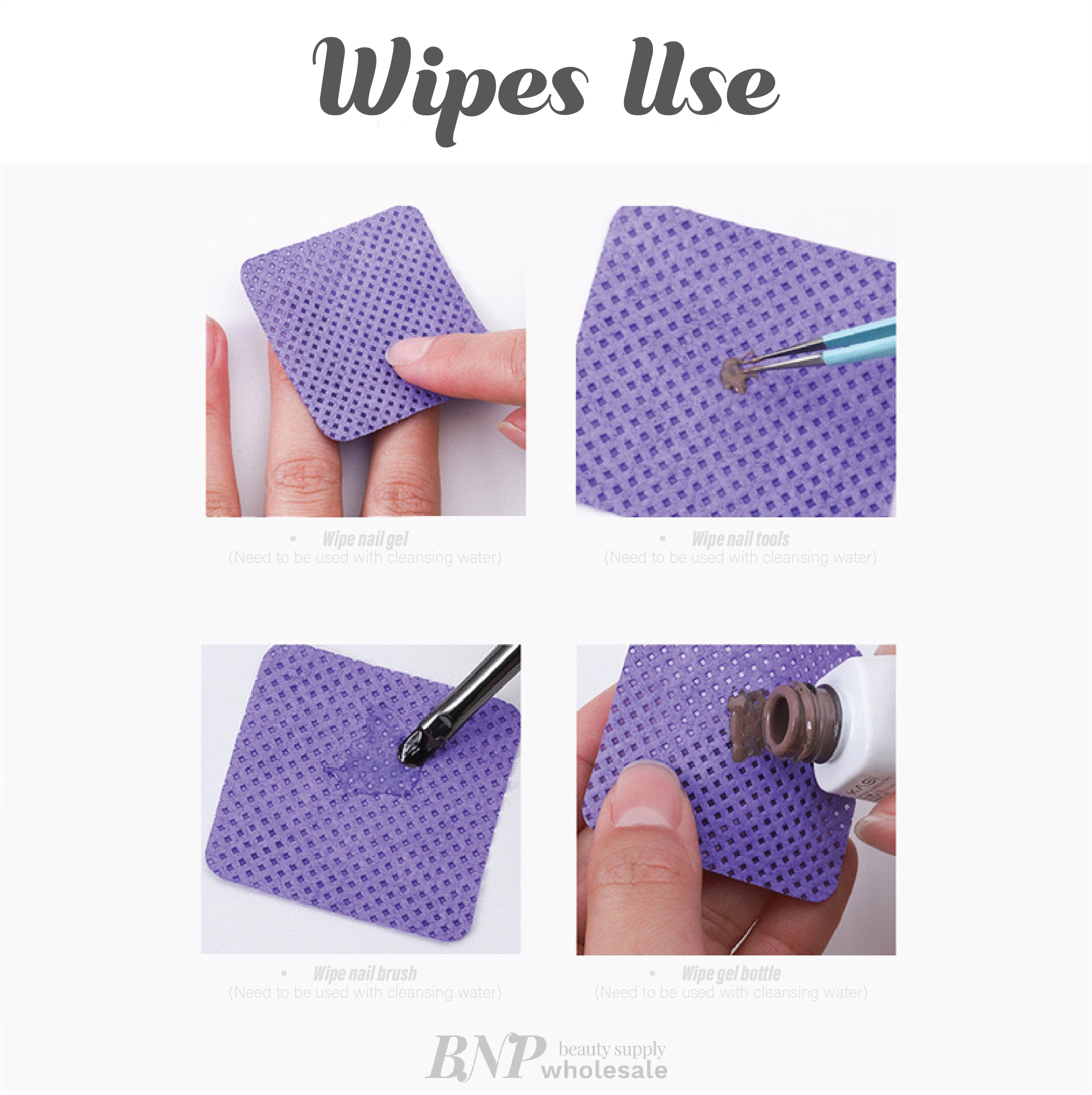 Lint Free Nail Wipes For Gel Removal