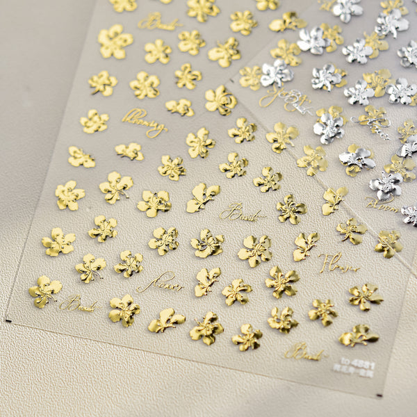 Floral Nail Sticker Decorative Decal Nail Art