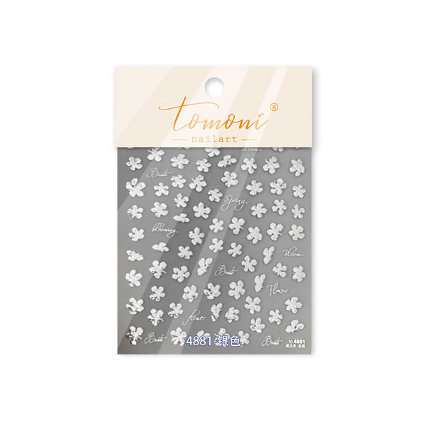 Floral Nail Sticker Decorative Decal Nail Art