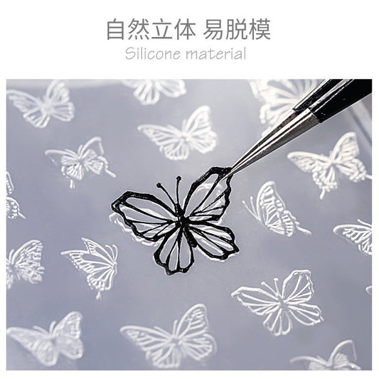 3D Winter Snowflake Silicone Nail Mould