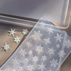 3D Silicone Nail Decor Molding Snowflakes Mould Stamping Design