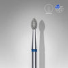 [Staleks]Diamond nail drill bit pointed bud blue EXPERT head diameter 2,5 mm / working part 4,5 mm