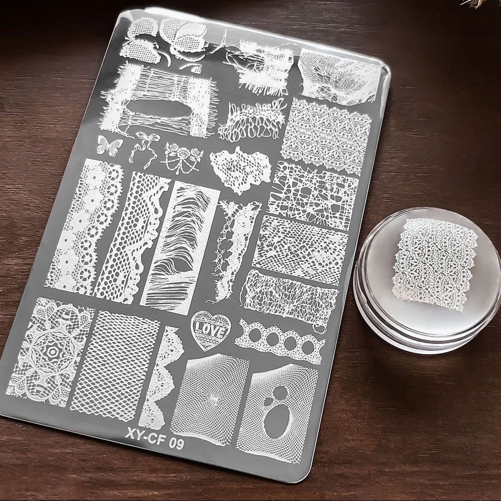 Lace Design Stamping Plate for Nail Art