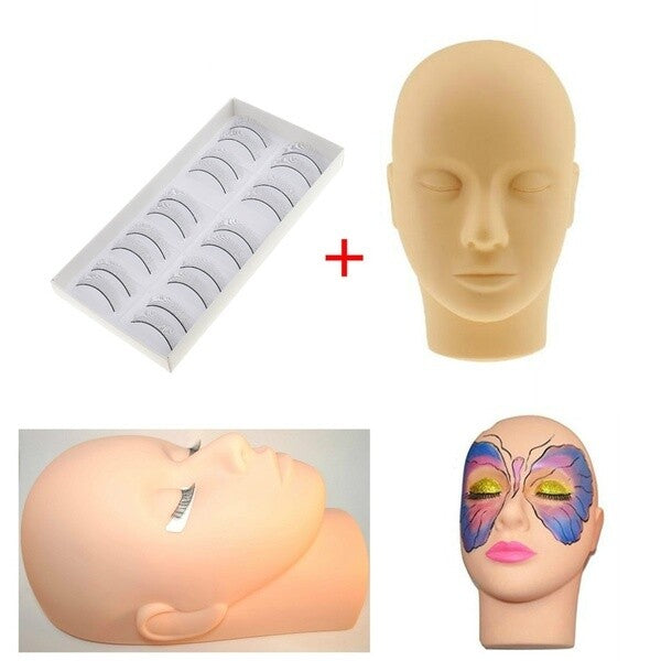 lash Extension Mannequin Head set