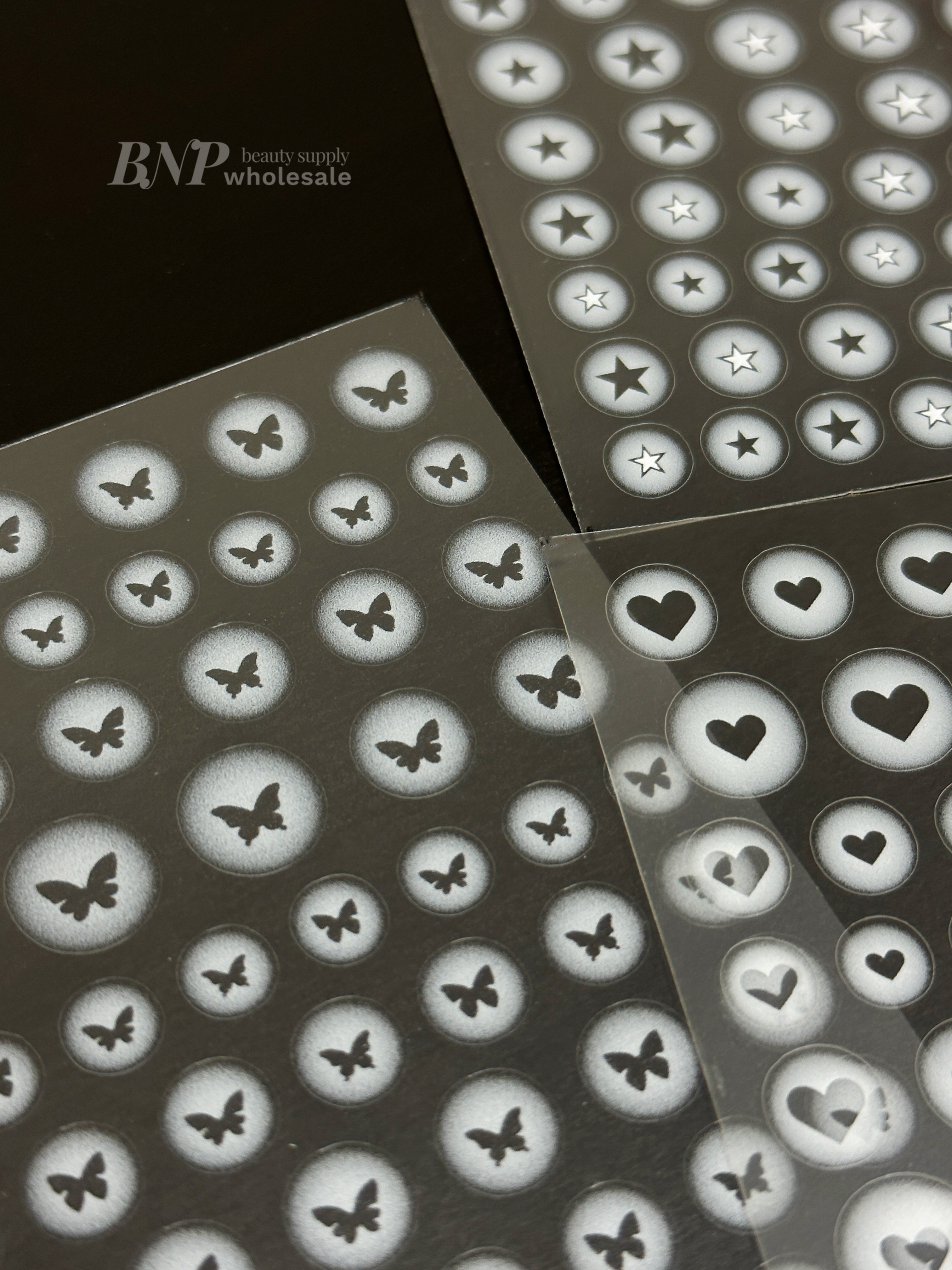 [generic] Hollow Nail stickers (6 styles)