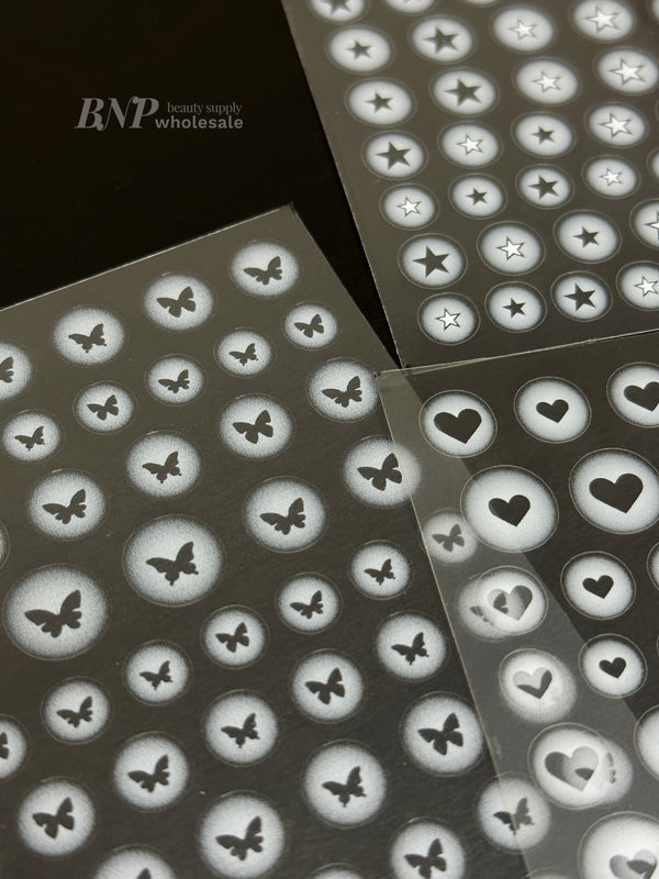 [generic] Hollow Nail stickers (6 styles)