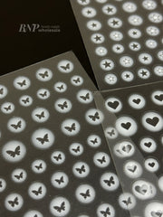 [generic] Hollow Nail stickers (6 styles)