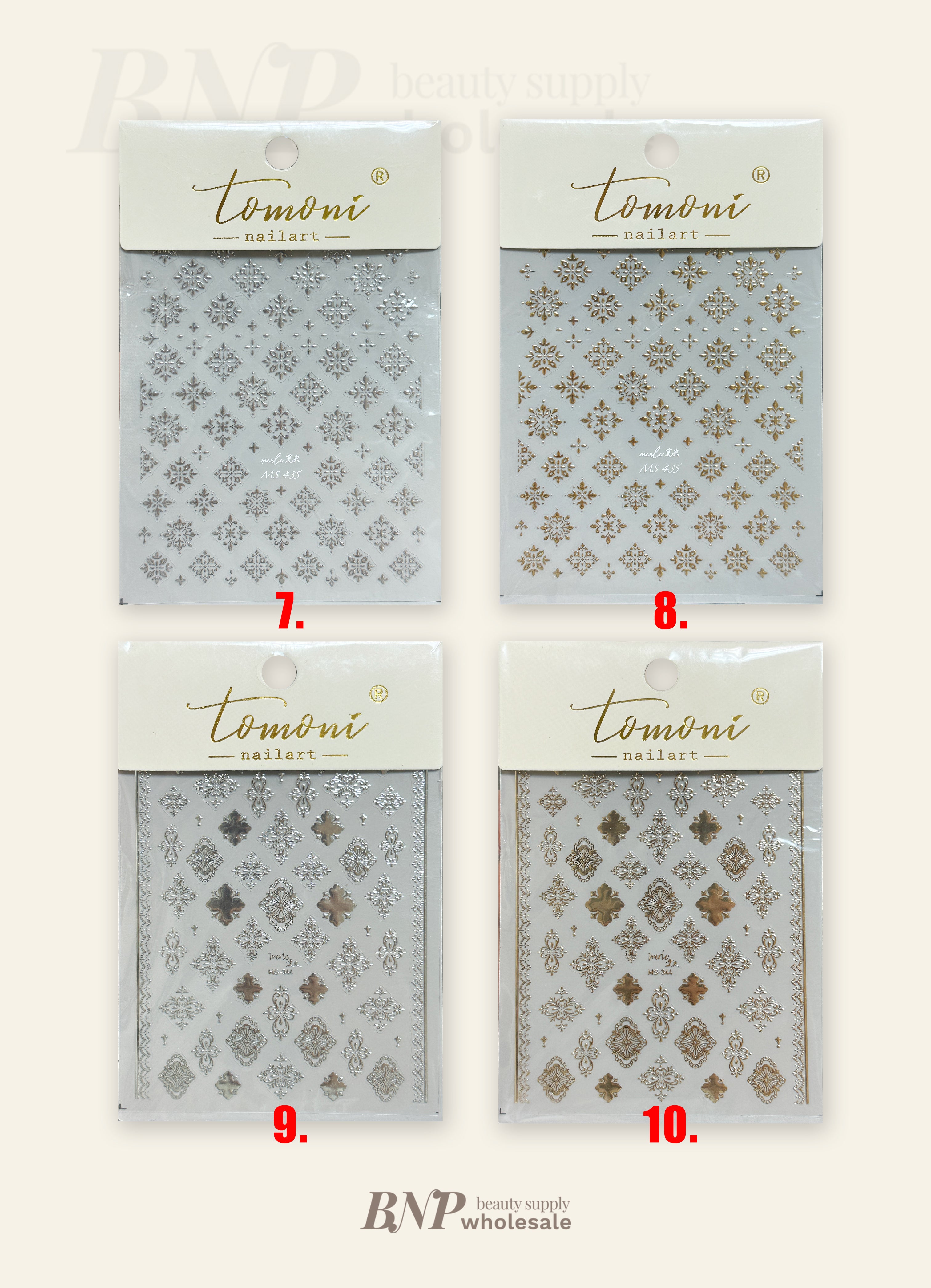 [generic]  5D Nail stickers (11 styles)