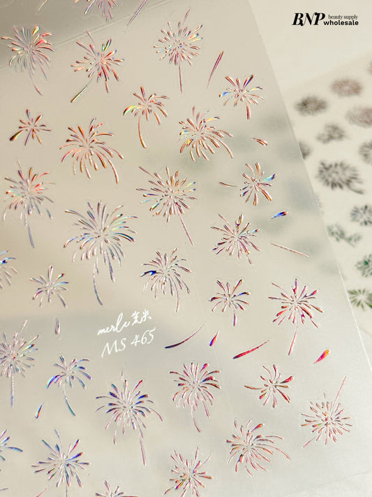 [generic] Fireworks Nail stickers (6 styles)